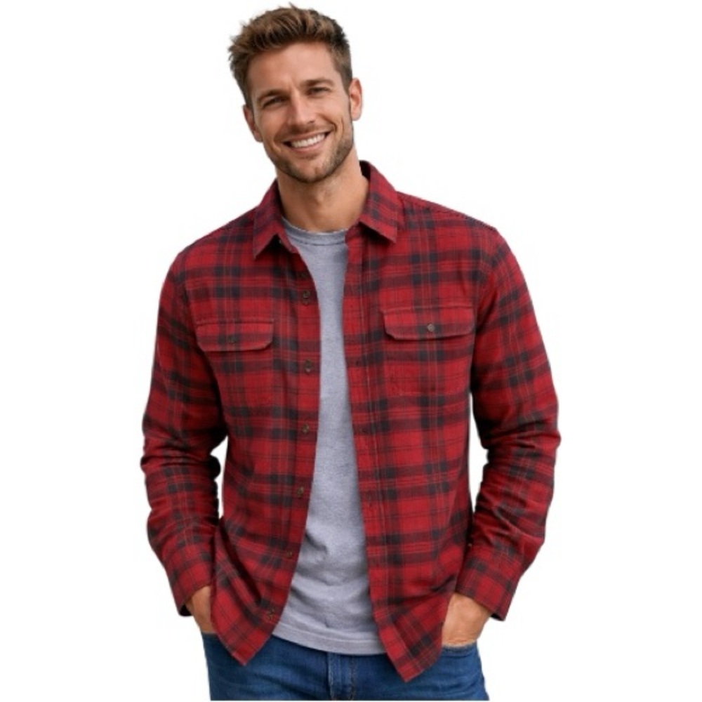 New Alesbury Red Plaid Shirt